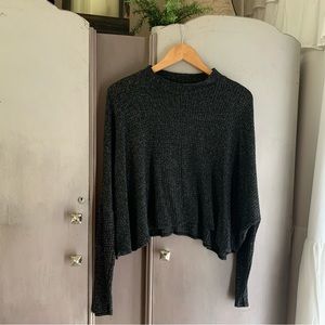 Dolman Sleeve Waffle Knit Long Sleeve Top 🤍